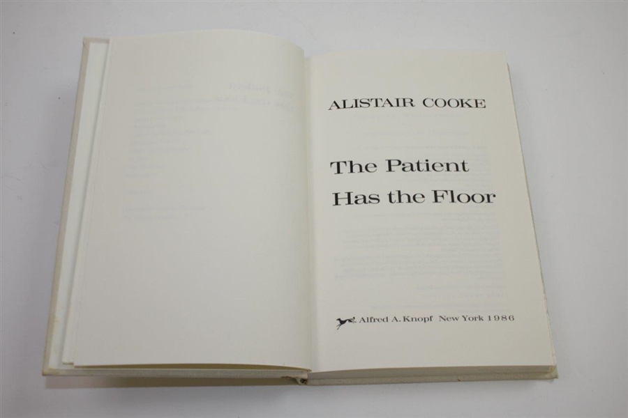 Charles Price's Personal Copy of 'The Patient Has the Floor' by Alistair Cooke
