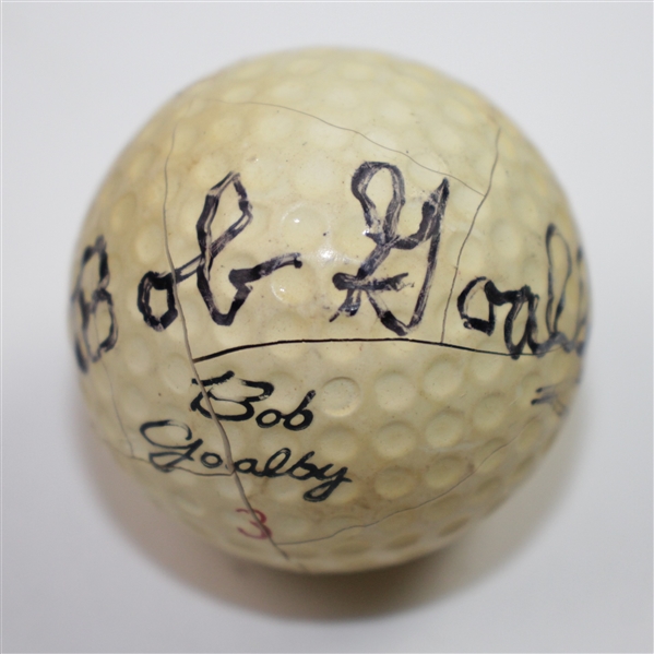 Bob Goalby Signed Bob Goalby Signature Ball JSA ALOA