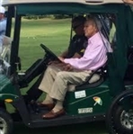 Arnold Palmer's Personal 2011 EZ-GO RXV Freedom Electric Golf Cart Serial #513747