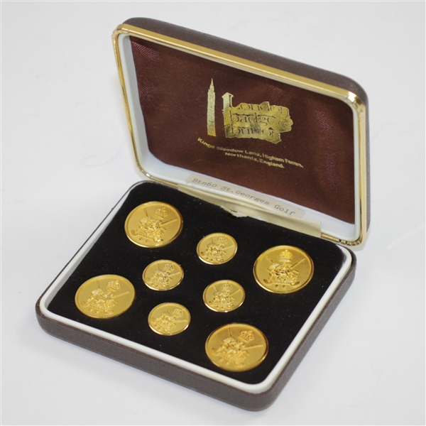 Royal St. Georges Golf Buttons in Original Box