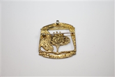 1970 Bob Hope Desert Classic 14kt Gold Pin in Original Box
