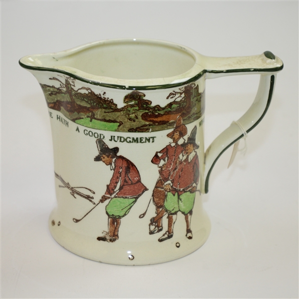 Royal Doulton "He Hath A Good Judgement Who Relieth Not Wholly On His Own" Pitcher