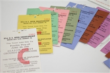Two Complete 1981 US Open at Merion Ticket Sets in Original Envelopes