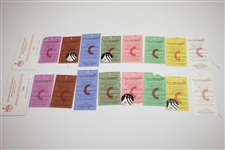 Two Complete 1981 US Open at Merion Ticket Sets in Original Envelopes