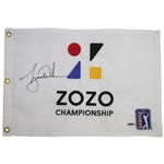 Tiger Woods Signed ZOZO Championship Embroidered Flag Ltd Ed 69/500 UDA #BAM116622
