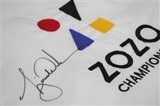 Tiger Woods Signed ZOZO Championship Embroidered Flag Ltd Ed 69/500 UDA #BAM116622