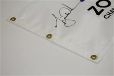 Tiger Woods Signed ZOZO Championship Embroidered Flag Ltd Ed 69/500 UDA #BAM116622