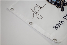 Tiger Woods Signed 2007 PGA at Southern Hills Embroidered White Flag Ltd Ed 23/500 UDA #BAM54314