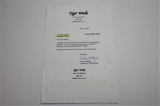 Tiger Woods Signed 2000 Tournament Used Titleist Golf Glove with IMG Letter PSA/DNA #AH02250