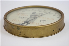 Walter Hagen 'The Press Golf Shoot's Par An All Golf News' Thermometer by Lakeside Mfg. Co. Chicago
