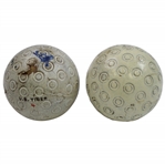 Two Vintage US Tiger Golf Balls