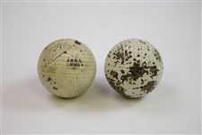Two Vintage Musselburgh Golf Balls