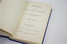 Three USGA Records Books 1953, 1971, & 1980 with a Revised R&A Rules & Committee Book