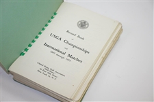 Three USGA Records Books 1953, 1971, & 1980 with a Revised R&A Rules & Committee Book