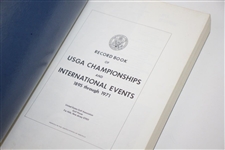 Three USGA Records Books 1953, 1971, & 1980 with a Revised R&A Rules & Committee Book