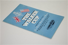 1959 The Walker Cup at Muirfield Official Program with Order of Play Sheet - Jack Nicklaus