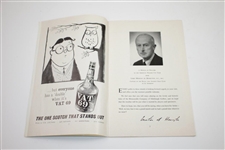 1959 The Walker Cup at Muirfield Official Program with Order of Play Sheet - Jack Nicklaus