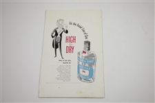 1959 The Walker Cup at Muirfield Official Program with Order of Play Sheet - Jack Nicklaus