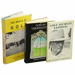 Three Golf Books: Knack of Golf, Golf in Kingdom, & Golf Secrets Exposed