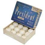 Dozen President "1200" Liquid Center Golf Balls in Original Box