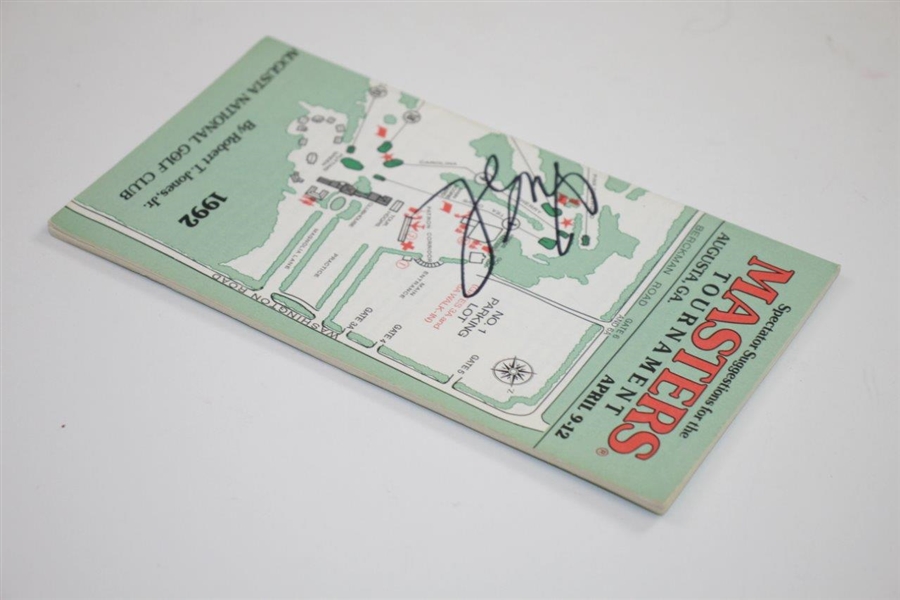 Fred Couples Signed 1992 Masters Tournament Official Spectator Guide JSA ALOA