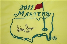 Billy Casper Signed 2011 Masters Embroidered Flag with '1970' Notation JSA ALOA