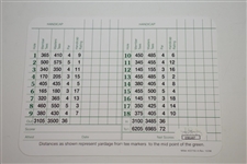 Jack Nicklaus Signed Augusta National Golf Club Scorecard JSA #CC81467