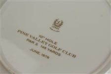 Pine Valley Golf Club John Arthur Brown Trophy Lenox Plate - Featuring 10th Hole
