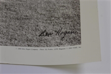Ben Hogan Signed 1950 US Open at Merion 1-Iron Shot to 18th Green Poster JSA ALOA