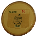 2005 Masters Tournament Contestant Badge #16 - Tiger Wins 4th Title @ Augusta!