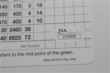 Ben Hogan Signed Augusta National Golf Club Scorecard JSA FULL #Z19008