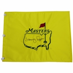 Tommy Aaron Signed Masters Undated Flag with 73 Notation JSA ALOA