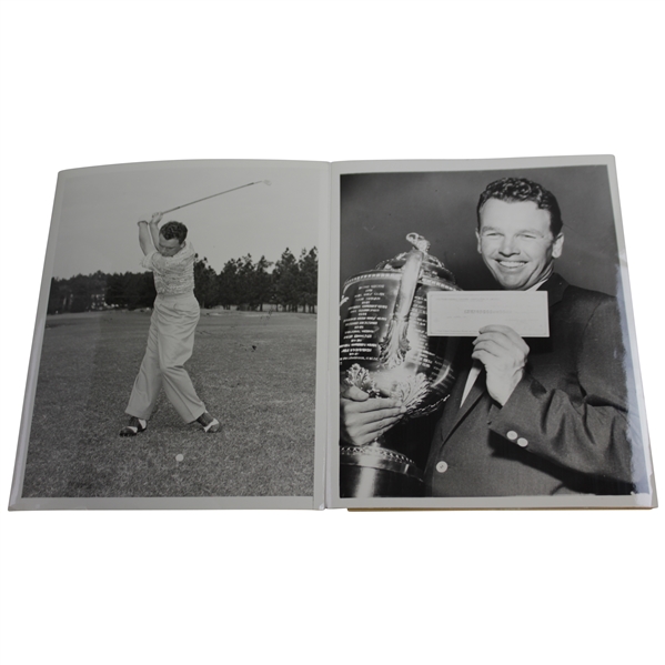 Jack Burke 1956 PGA Trophy & Pre-Swing 8x10 Wire Photos