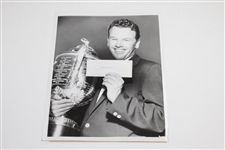 Jack Burke 1956 PGA Trophy & Pre-Swing 8x10 Wire Photos