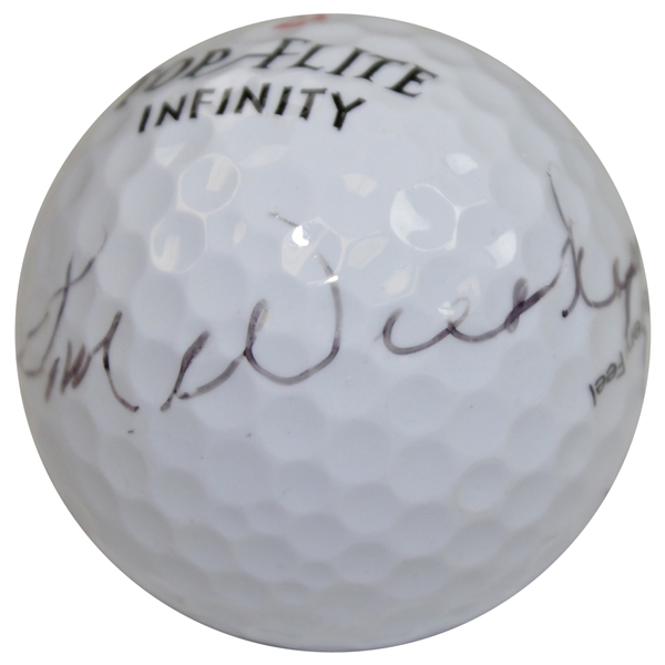 Tom Weiskopf Signed Royal Troon Golf Club Logo Golf Ball JSA ALOA