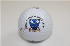 Tom Weiskopf Signed Royal Troon Golf Club Logo Golf Ball JSA ALOA
