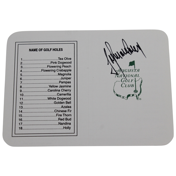 Trevor Immelman Signed Augusta National Golf Club Scorecard JSA ALOA