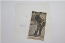 Cary Middlecoff 1961 Wire Photo from Masters Tournament 4/6/61
