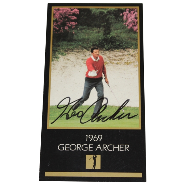 George Archer Signed Grand Slam Ventures Golf Card JSA ALOA