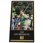 Gay Brewer Signed 1993 Grand Slam Ventures Golf Card JSA ALOA