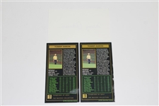 Two Tommy Aaron Signed Grand Slam Ventures Cards with Signed 3x5 Card JSA ALOA