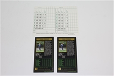 Craig Stadler Signed Augusta National Golf Club Scorecard & Two Grand Slam Ventures Cards JSA ALOA