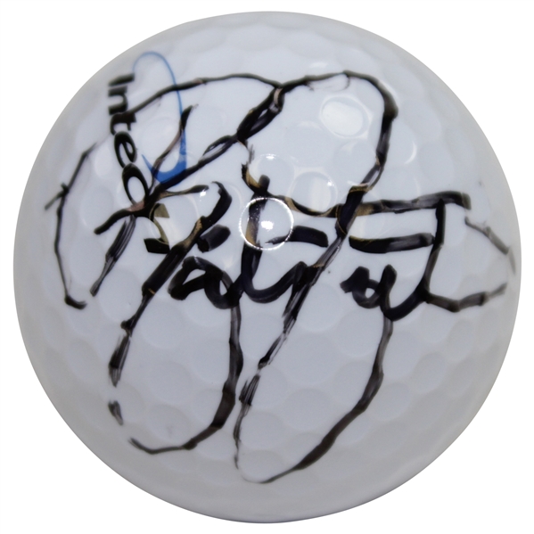 Rickie Fowler Signed Intech Logo Golf Ball JSA ALOA