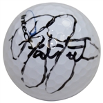 Rickie Fowler Signed Intech Logo Golf Ball JSA ALOA