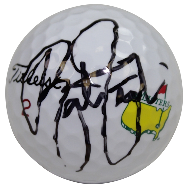 Rickie Fowler Signed Masters Logo Golf Ball JSA ALOA