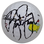 Rickie Fowler Signed Masters Logo Golf Ball JSA ALOA