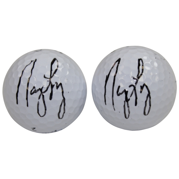 Two Nancy Lopez Signed Golf Balls JSA ALOA