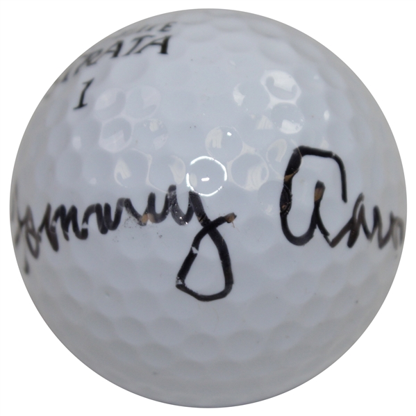 Tommy Aaron Signed TopFlite Logo Golf Ball JSA ALOA