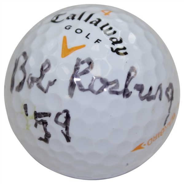 Bob Rosburg Signed Minneapolis Golf Club Logo Golf Ball with 59 Notation JSA ALOA