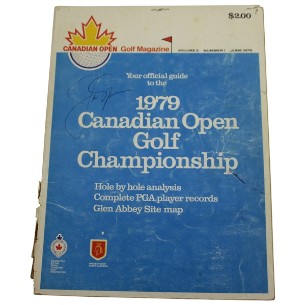 Jack Nicklaus Signed 1979 Canadian Open Program with Many Others JSA ALOA